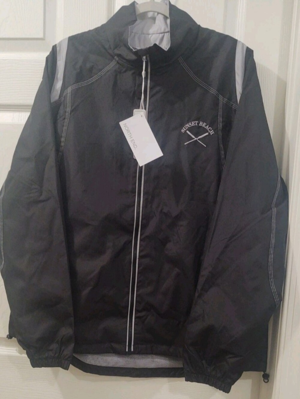 North End Ladies Sunset Beach Full Zip Windbreaker Jacket in size 2XL